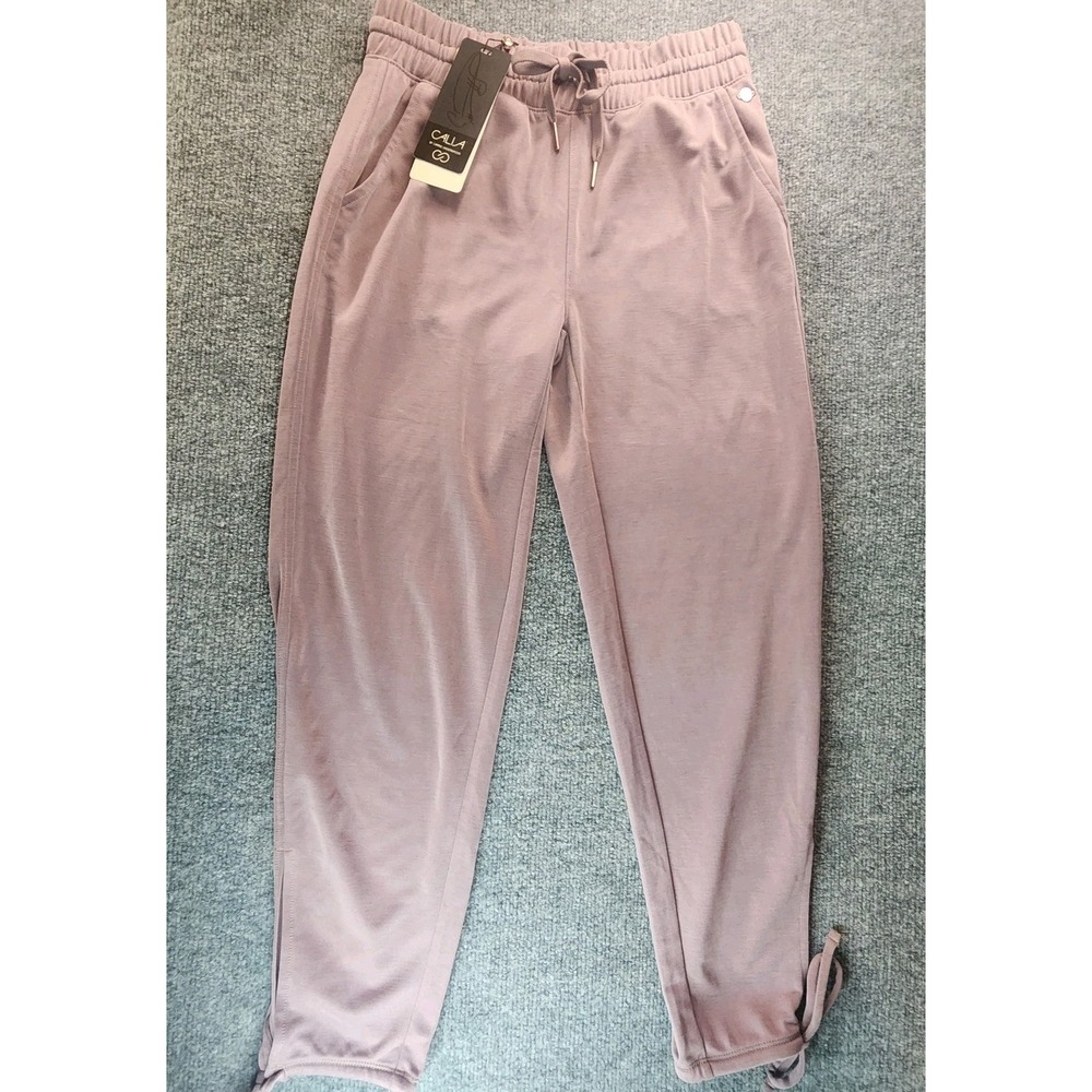 Calia XS Jogger Pants Dusty Plum Yoga Lounge Athleisure Athletic Smokry Quartz - Picture 3 of 14